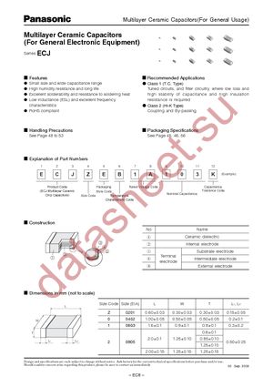 ECJ-0EB1H331K datasheet  